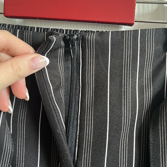 Belted Trousers | Striped Dress Pants - Picture 5 of 10